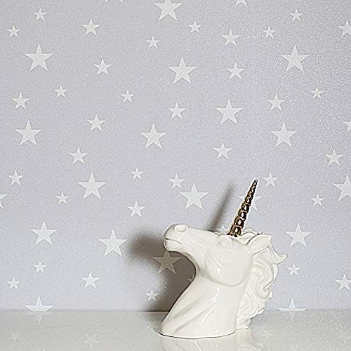 Arthouse Diamond Stars Textured Glitter Motif Textured Wallpaper 905003