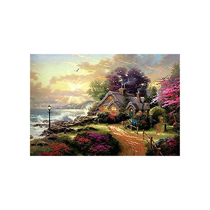 Buy PROW 1000 Piece Wooden Jigsaw Puzzle 30 x 20 '' Color Oil Painting