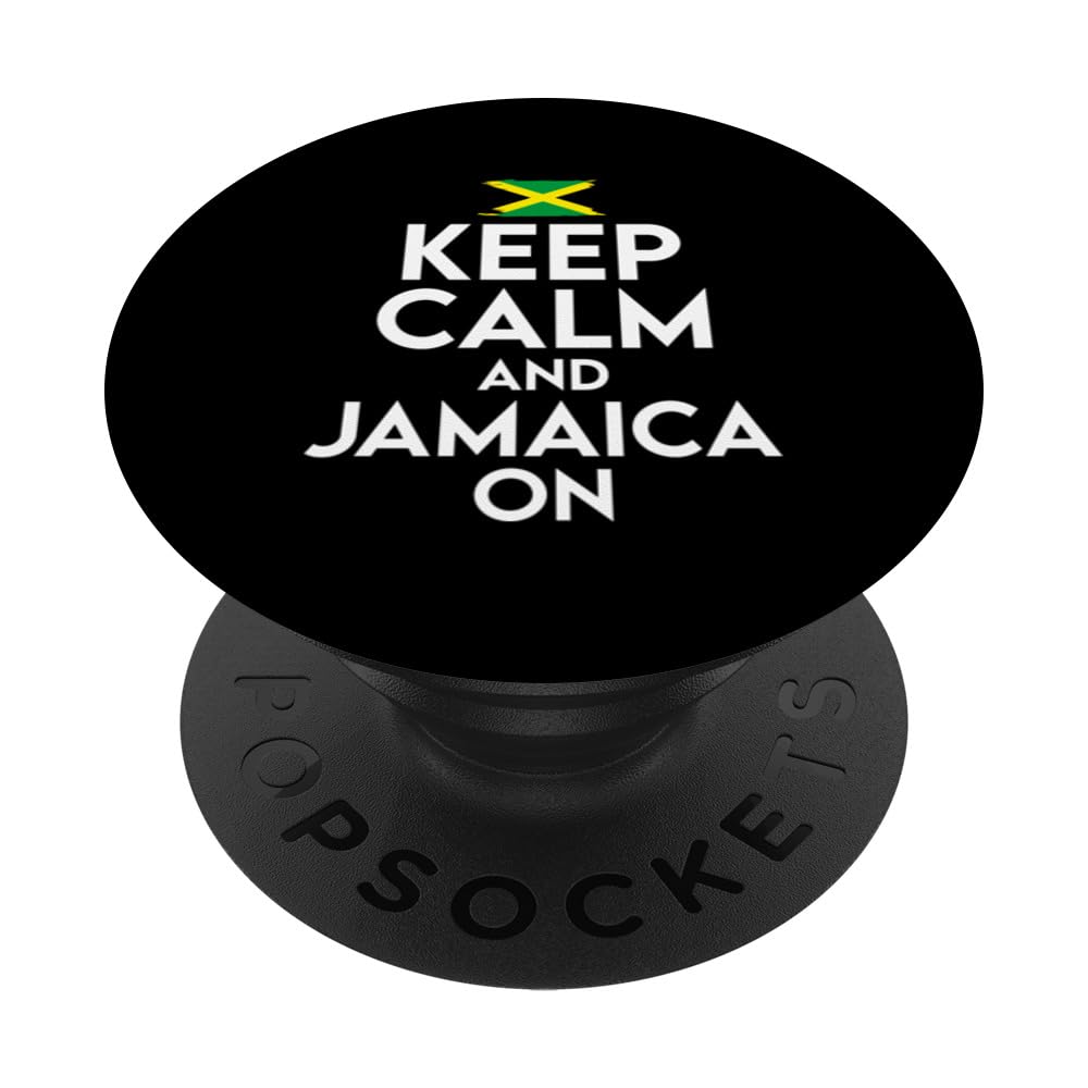 Jamaica Keep Calm Jamaican Vacation Reggae Rastafari PopSockets Swappable PopGrip
