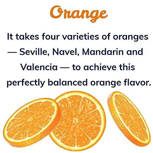 Crystal Geyser Natural Flavored Sparkling Spring Water, Orange, 24 Pack