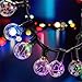 ECOWHO Globe String Lights, 33FT G40 Dimmable LED Patio String Lights, UL Listed Weatherproof Outdoor String Lights with Remote for Garden Yard Christmas Wedding Commercial Patio Decor (Multicolor)
