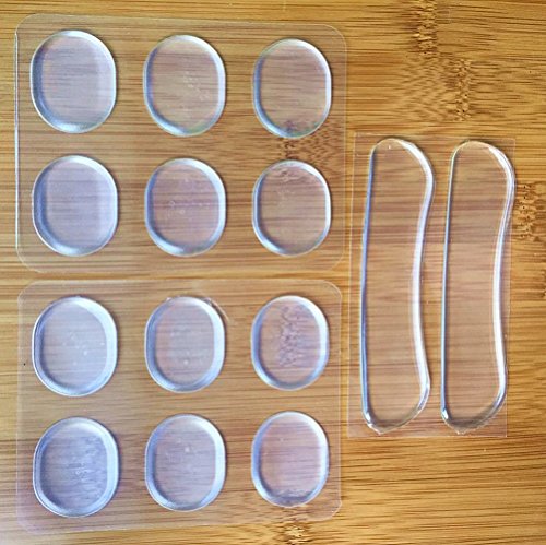 Stevenynn Foot Care Round Silicone Shoe Sticker,Protect The Feet,To Avoid The Pain Of Blisters,Value Pack [12+2 Pcs]