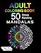 Adult Coloring Book: 50 Stress Reliefing Mandalas on Black Background for Anxiety Relief, Relaxation and Stress Reduction - For Men and Women by Unique Art Coloring Books
