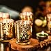 Votive Candle Holder-Set of 12 Wedding Centerpieces for Table, Mercury Glass Tealight Candle Holders Bulk for Birthday |Party |Home Decoration (Gold-1)