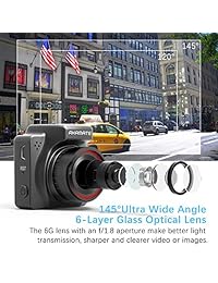 AKAMATE AMA000C1L Dash Cam, Magnetic Dashboard Recording Camera 1.5 "Mini Dvr Car Full HD 1080P, 145 ° Gran Angular