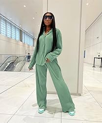 kaimimei Casual 2 Piece Outfit for Women - Linen