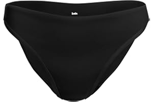 KNIX Leakproof Bikini Period Swim Bottom, Period Swimwear, UPF 50+ Fabric, Machine Washable - Black