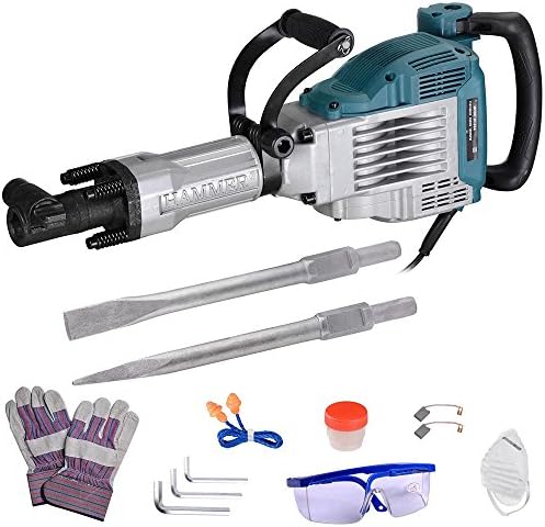 3600 Watts Electric Jackhammer 1800bpm Demolition Concrete Breaker W/Case, Gloves