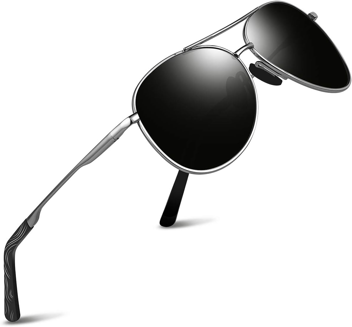 Polarized Aviator Sunglasses for Men - Feirdio Metal Frame Sports UV 400 Protection Mens Women Sunglasses 2261