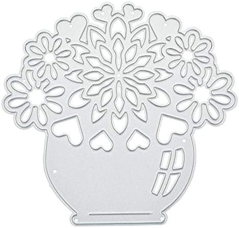 YHMJGXFC Embossing Die Cuts Cutting Dies Metal Embossing Blossom Dies A Pot of Flower Metal Cutting Dies Stencils DIY Scrapbook Decor Embossing Craft Die Cutting Template