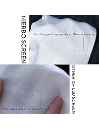 Pantalla portátil para proyector de alta definición de 16:9 HD para interiores y exteriores, blanca, Blanco