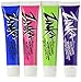 Zinka Colored Sunblock Zinc Waterproof Nosecoat 4 Pack Bundle .6oz Tube - Blue/Pink/ Green/Purple