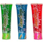 Ooze Tube Kidsmania Sour Ooze Tubes, Oozing Delicious Flavor, - 1 Watermelon, 1 Strawberry, 1 Blue Raspberry, 4oz (3 Pack)