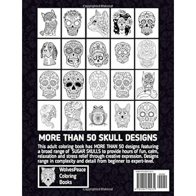 Download Buy Sugar Skulls Coloring Book for Adults: DÃa de Los Muertos 50 Plus Designs Inspired by the ...