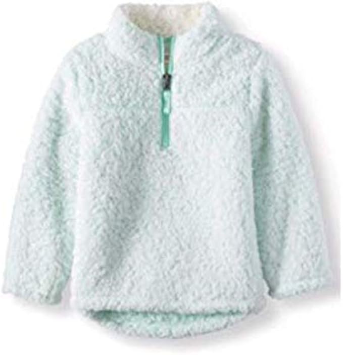 baby girl sherpa pullover