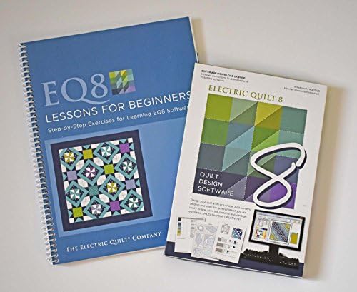 Electric 8 Quilt Software and EQ8 Lessons for Beginners Book Bundle