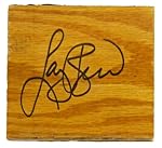 Larry Bird Signed Celtics Boston Garden Original Parquet 4x4 Floor Piece