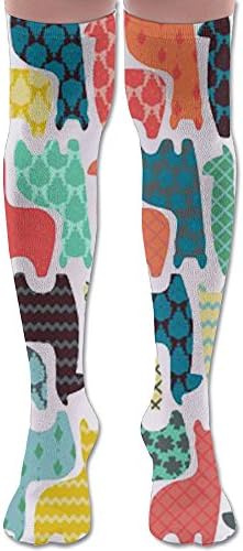BVGFGRGFD Women¡¯s Extra Long Baby Llamas Socks Over Knee High Opaque Stockings