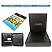 LUVIO Padfolio Portfolio with Bonus Writing Pad, Professional Interview PU Leather Padfolio with Zippered Closure, Interior 10.1 Inch Tablet Sleeve