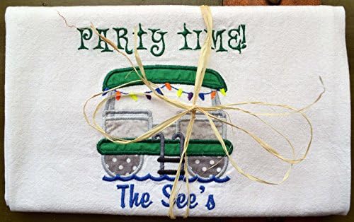 Custom Boating towel, Dish Towel, River House Decor, Lake House Decor, Pontoon , Party Boat Towel, Handmade, Quick Drying Towels, (Option to add name)