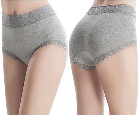 Timpom Women's Cotton Underwear Panties,Lady Soft Women Underwear, Mid-High Waist Comfort Briefs 4/5 Pack