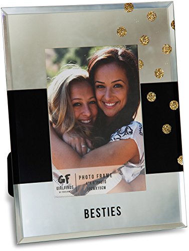 Pavilion Gift Company 75101 Besties Mirrored Photo Frame, 7 x 9