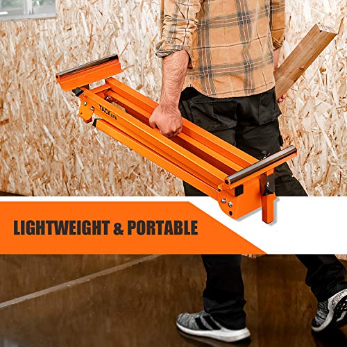 TACKLIFE Miter Saw Stand with Durable Iron Skeleton frame, 21.6lbs