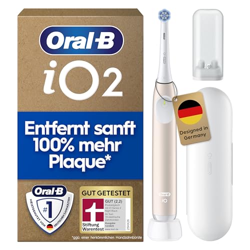 Oral-B iO Series 2 Elektrische Zahnbürste — Electric Toothbrush, Inkl. 1 Aufsteckbürste, Reise-Etui — 3 Putzmodi für Zahnpflege, GUT GETESTET (2,2) vo