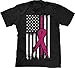 Blittzen Breast Cancer Flag Mens T-Shirt