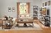 Homelegance Factory 4-Teir Bookcase, Rustic Brown