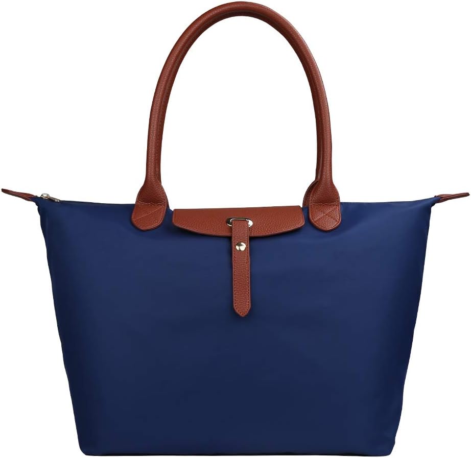 ZhengYue Women's ZY-BAO01-001-Dark BlueL Tote Bag 1-dark blue L