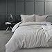 Merryfeel Linen Duvet Cover Set,100% French Linen Duvet Cover Set - Full/Queen Natural