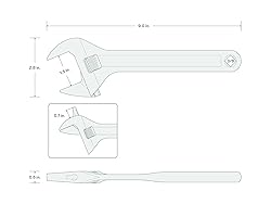 TEKTON 9 Inch Adjustable Wrench