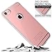 iPhone 7 Wireless Receiver Case ,Foxin Apple iPhone Qi Wireless Charging case Flexible Lightning Connector [1A Upgrade] (Rose Gold)