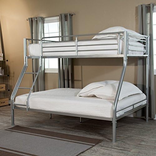 Duro Wesley Twin over Full Bunk Bed - Silver