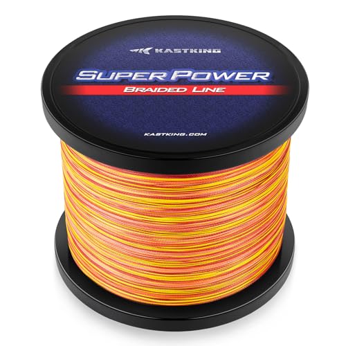KastKing Superpower Braided Fishing Line Orange Camo