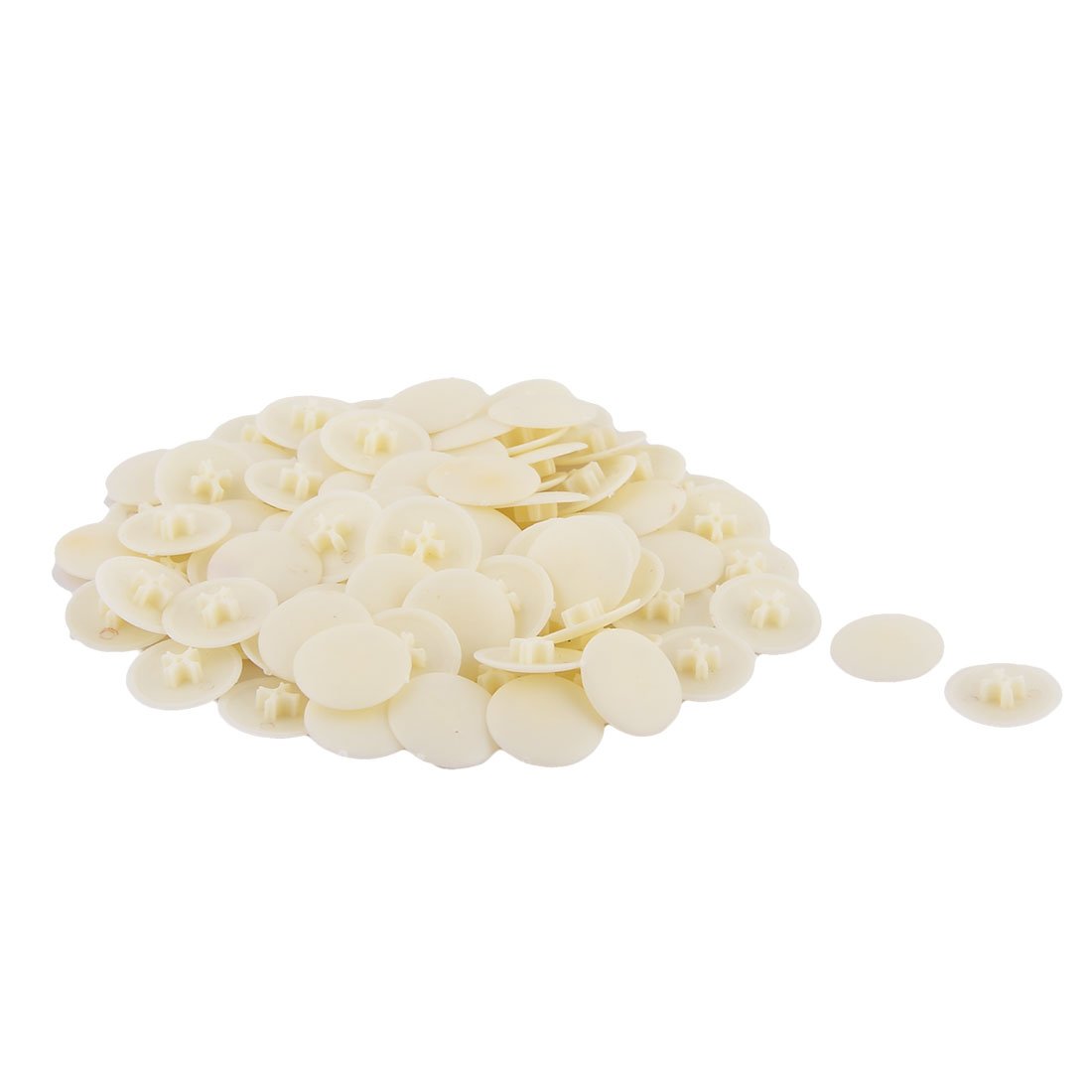 Sourcingmap a16031700ux0034 Phillips Screw Cap, Beige, Set of 100 Pieces