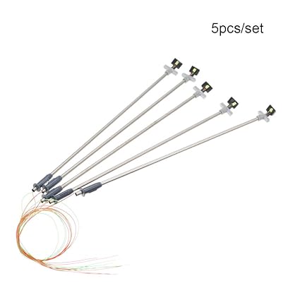 KKmoon 5pcs Model Street Lights Layout Lamppost Railway Train Garden Playground Scenery Led Lamp Lighting 1:100 Scale 120mm