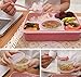 Lunch Bento Box Container, Iwotou Microwave and Dishwasher Safe Lunch Box with 5+1 Separated Containers (Pink)