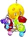 Bonka Bird Toys 1938 Paci Pull Colorful Pacifier Ring Acrylic Parrot Parrotlet Budgie Quaker African