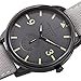Akribos XXIV Men's Dark Gray Case with Dark Gray Dial on a Gray Canvas Strap Watch AK938GY