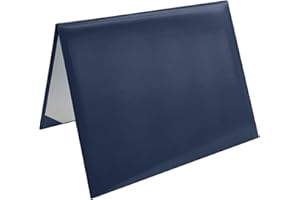 Herrenbek Diploma Cover 8.5x11 Inch, Graduation Certificate Holder - Elegant Faux Leather Folder for Graduation, Wedding Officiant,Navy Blue-1 Pack