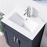 BELOFAY 500mm Floor Standing Vanity Unit with Basin Crawley Grey view 5