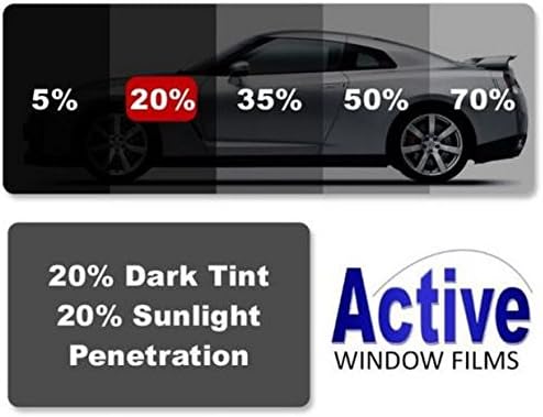 Active Film Limo Black, Medium, Light & Ultra Light Car Auto Tint Window Tinting Film 20% Medium Black 6mx50cm