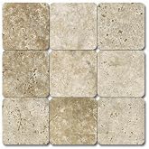 Travertine Tumbled Mosaic in Tuscany Classic