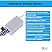 Wireless Light Switch and Receiver Kit,1 Remote 1 Button 1 Receiver, Perfect Solution for Adding or relocating Ceiling/Light/Outdoor Wireless Lights Switch