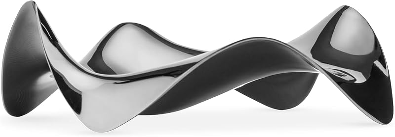Alessi Blip PG02 Spoon Rest, Stainless Steel 18/10, Designer Paolo Gerosa