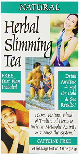 21st century slimming tea, natural, 24 count (pack of 3)