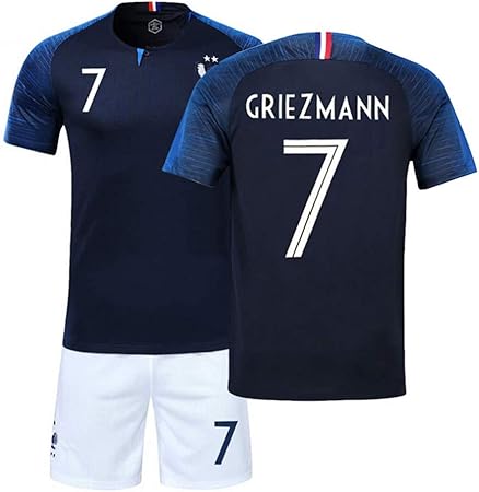 Ljp Fff Football Coupe Du Monde Ensemble Français équipe Champion Maillot 2018 Coupe Du Monde Deux étoiles Avec Shortsno722