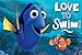 S.L. Home Fashions 15pc Disney Finding Nemo & Dory Shower Curtain Bath Towel Foam Mat Hooks Set
